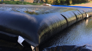 confinamiento y deshidratación de lodos con geotextil