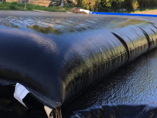 confinamiento y deshidratación de lodos con geotextil