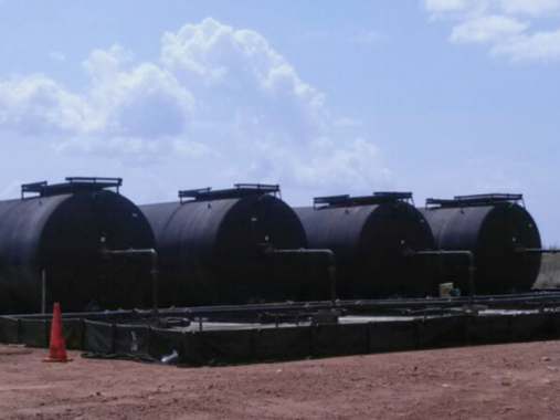 Geopits para contención de derrames