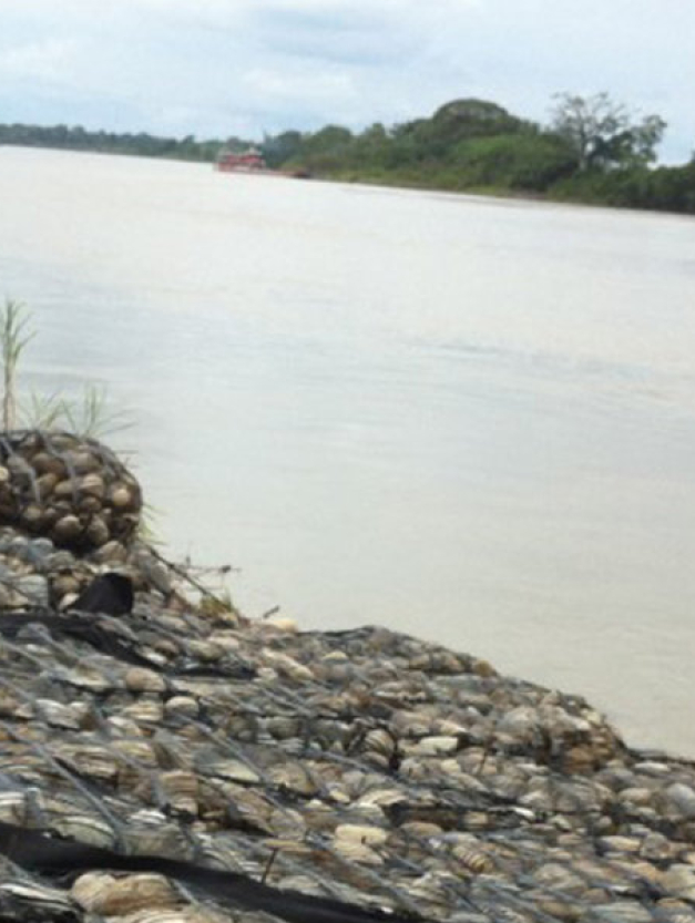 control de erosion en rios y playas con geomembranas