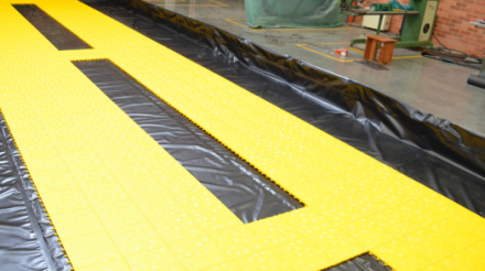 berma Geopit Park - control de derrames